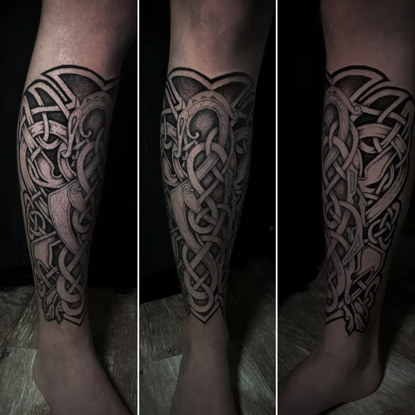 Black tattoo by Алексей Корнеев in Липецк