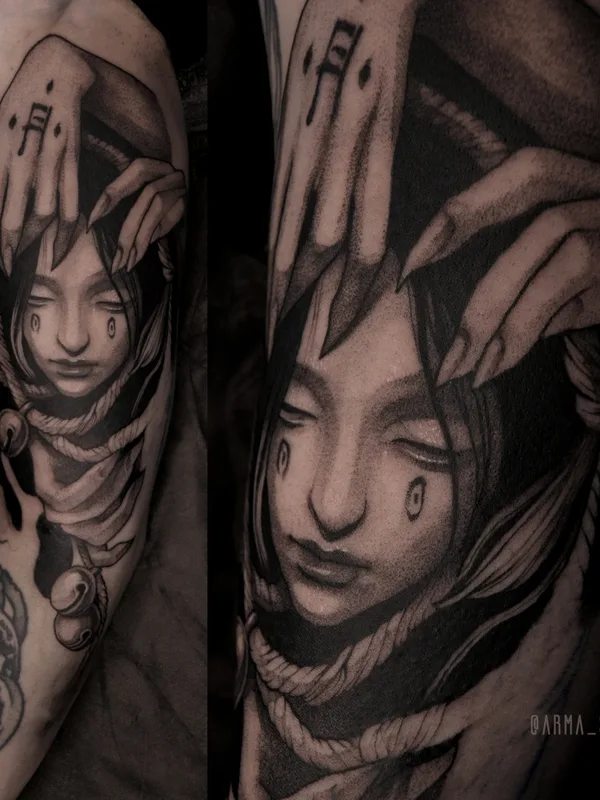 black and grey black and grey татуировка на forearm #79692 | Тату мастер Aya Lesskaya
