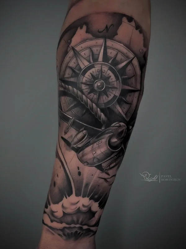 black and grey realism tatouage sur forearm #79722 | Artiste tatoueur Павел Бортников