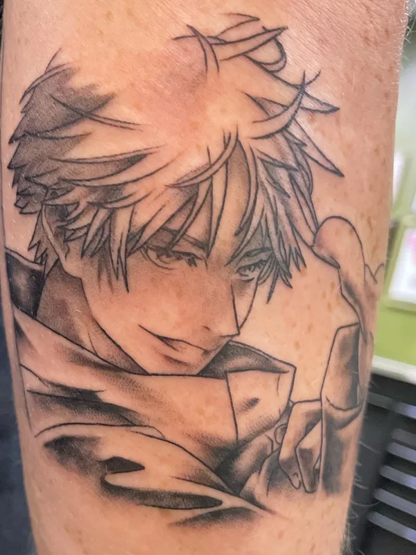 black and grey anime 纹身 在 forearm #79732 | 纹身师 Clyde Wint - Lyfestyle Tattoos