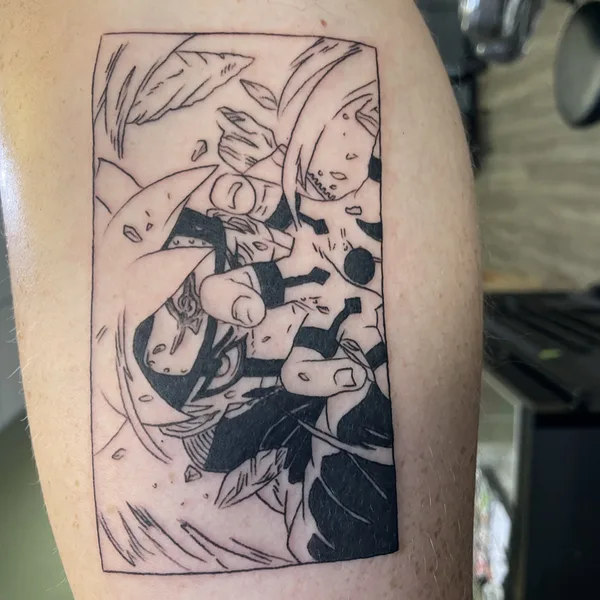 Anime tattoo by Clyde Wint - Lyfestyle Tattoos in Tampa