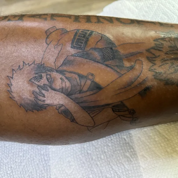 Anime tattoo by Clyde Wint - Lyfestyle Tattoos in Tampa