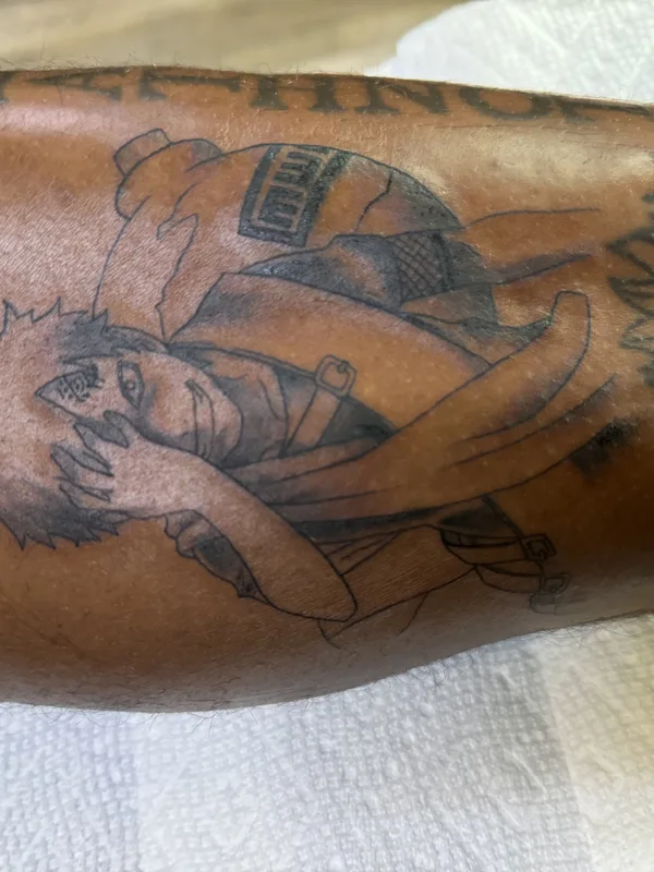 black anime 纹身 在 forearm #79736 | 纹身师 Clyde Wint - Lyfestyle Tattoos