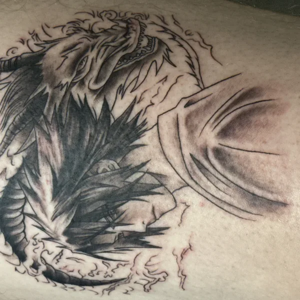 Anime tattoo by Clyde Wint - Lyfestyle Tattoos in Tampa