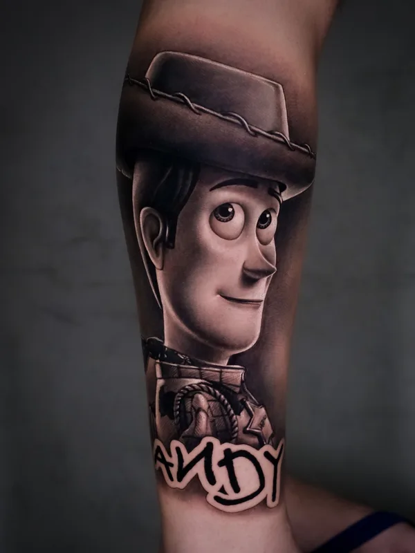 black and grey realism Tatuagem em calf #79788 | Tatuador Neto Coutinho
