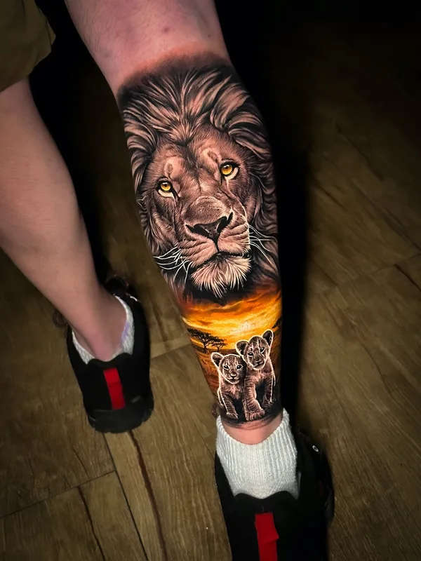 color realism Tatuagem em calf #79792 | Tatuador Neto Coutinho