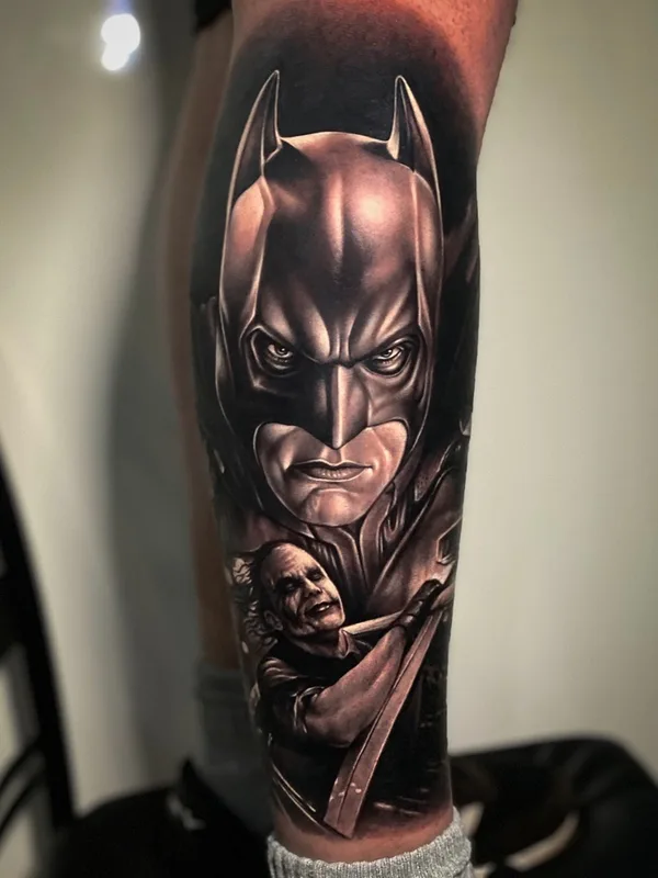 black and grey realism Tatuagem em calf #79803 | Tatuador Neto Coutinho