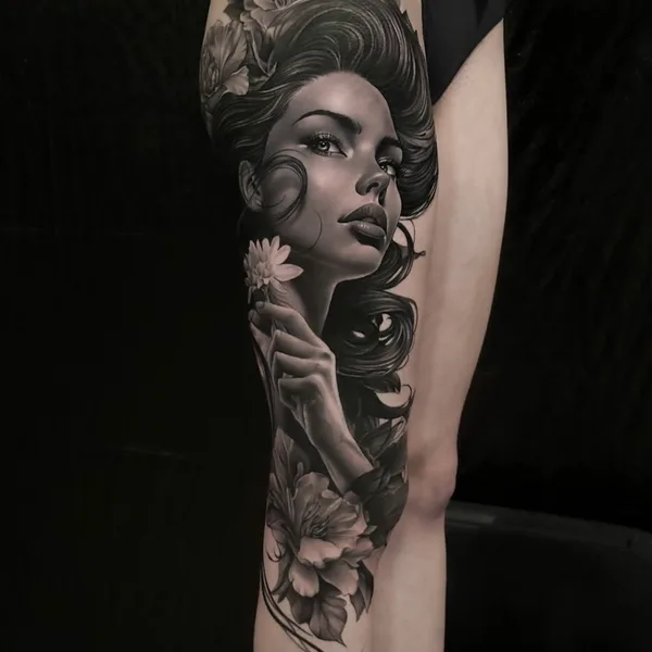 Realism tattoo by Neto Coutinho