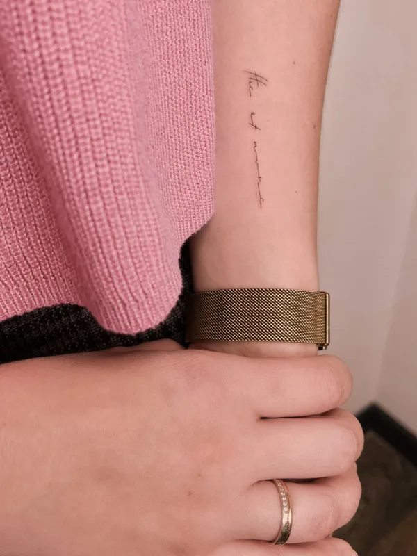 female black fineline татуировка на forearm #79857 | Тату мастер Иришка Павлова IDETKA