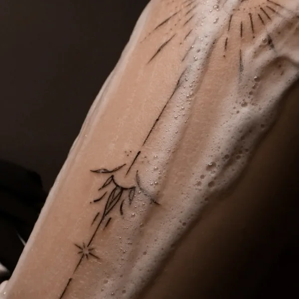 Abstract tattoo by DARI INK in Moscow