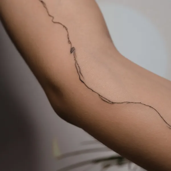 Abstract tattoo by DARI INK in Moscow