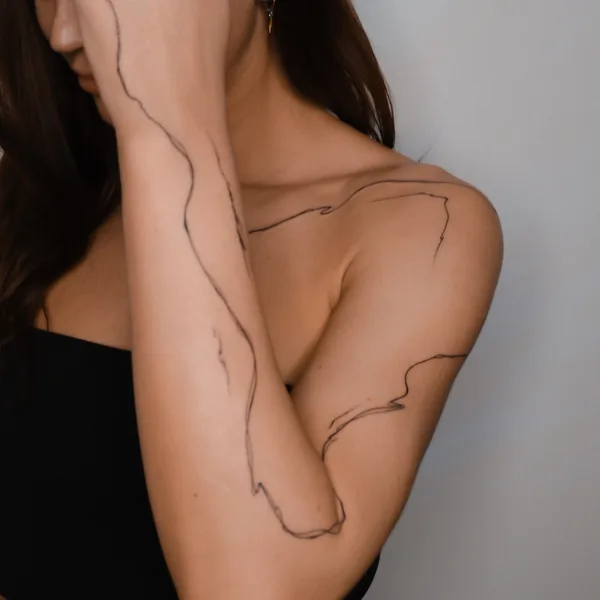 Abstract tattoo by DARI INK in Moscow