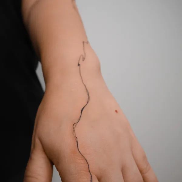 Abstract tattoo by DARI INK in Moscow