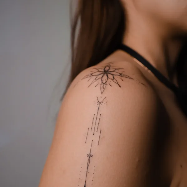 Abstract tattoo by DARI INK in Moscow