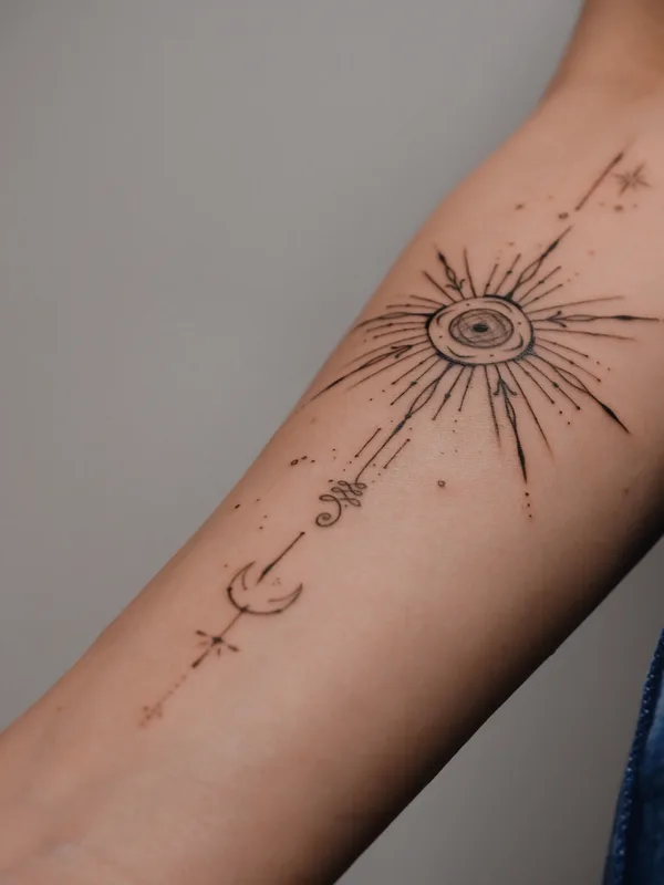 female black ornamental Tatuagem em forearm #79939 | Tatuador DARI INK