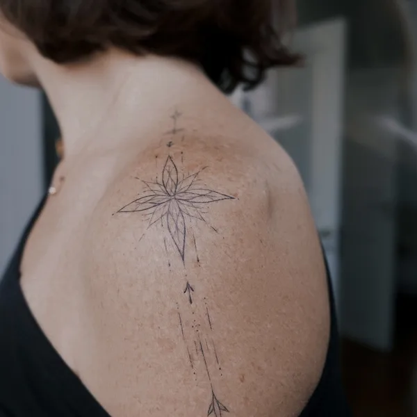 Abstract tattoo by DARI INK in Moscow