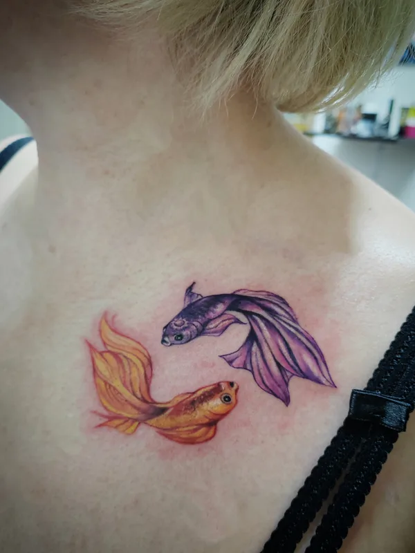 female color illustrative 타투 부위 collarbone #79980 | 타투이스트 Павел Фадеев 