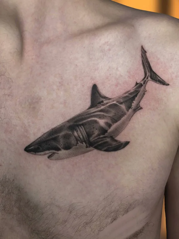 male black and grey realism Tatuagem em chest #80003 | Tatuador Александр Сорокин