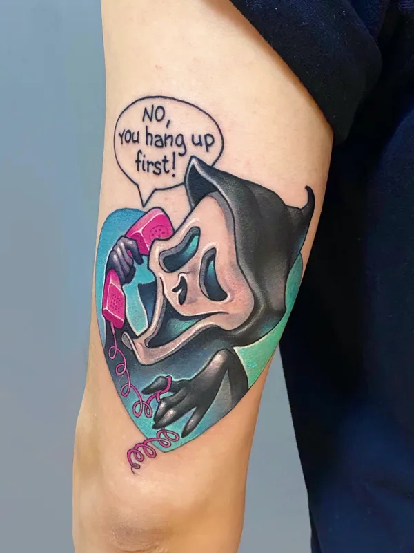 color cartoon tatouage sur forearm #80047 | Artiste tatoueur Лена Александрова