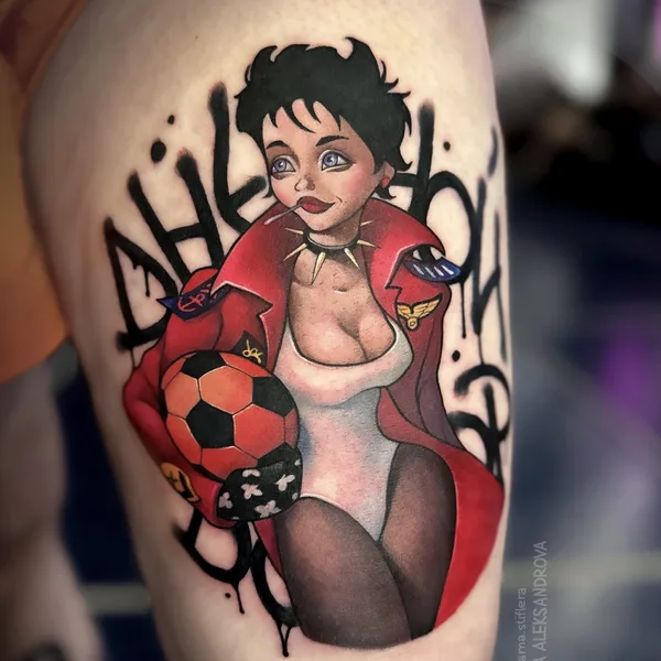 New School tattoo by Лена Александрова in Казань