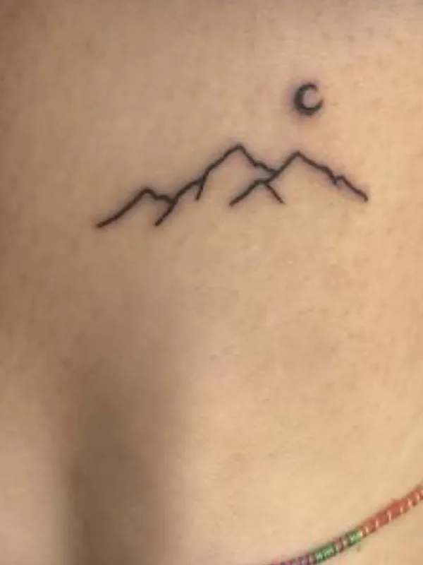black minimalism tattoo on back of neck #80057 | Tattoo Artist Jayden Beckman AKA: Ease