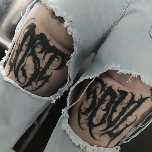 Calligraphy tattoo by Jayden Beckman AKA: Ease  in Blaine