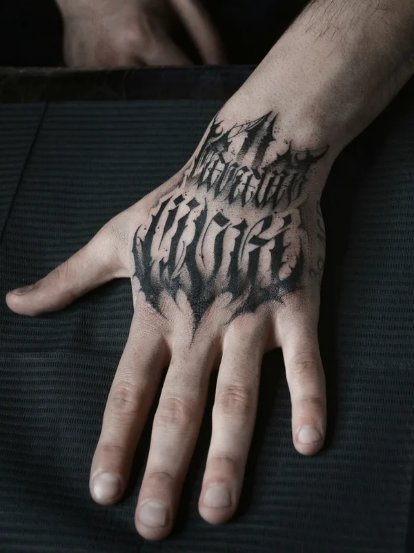 black blackwork татуировка на hand #80081 | Тату мастер Аня Жиганова