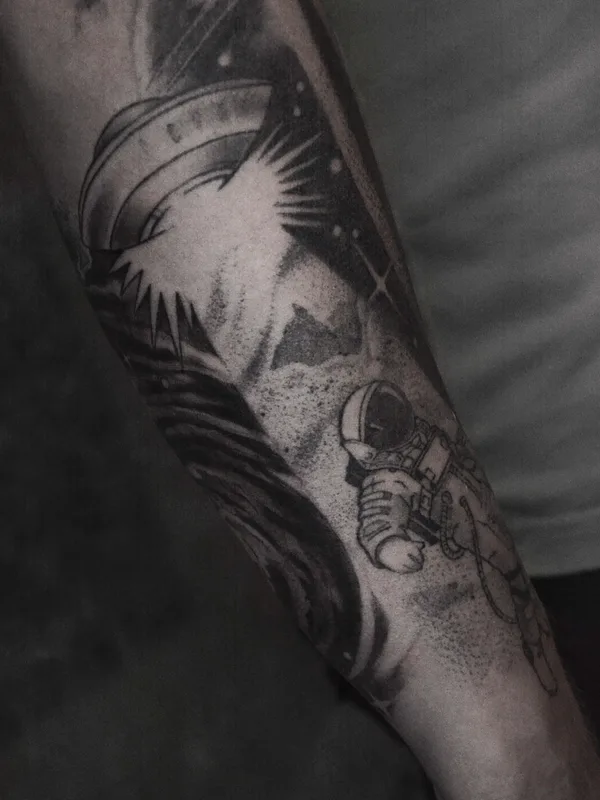 black and grey black and grey татуировка на forearm #80082 | Тату мастер Аня Жиганова