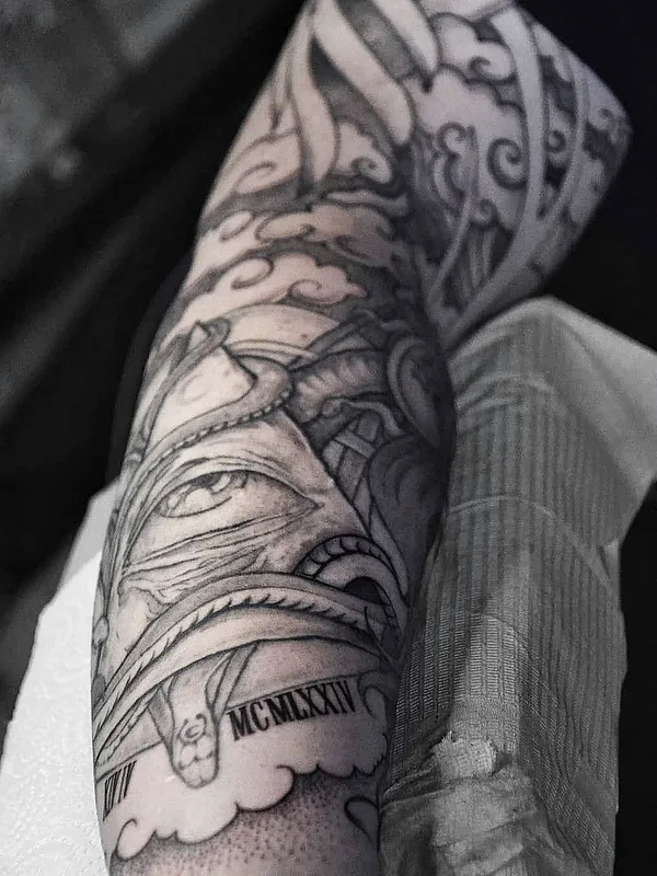 black and grey black and grey татуировка на forearm #80083 | Тату мастер Аня Жиганова