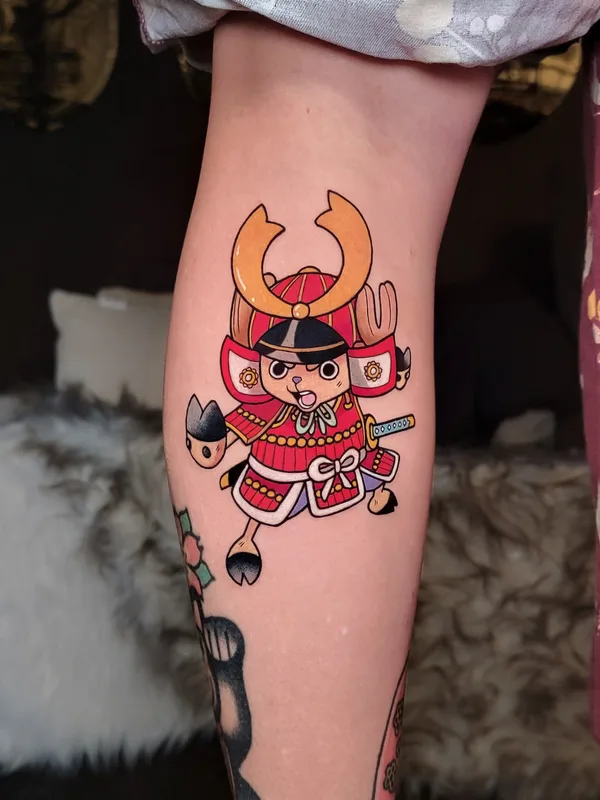 color anime татуировка на calf #80110 | Тату мастер sik__tattoo