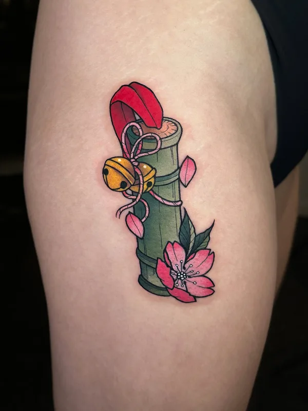 color japanese татуировка на thigh #80119 | Тату мастер sik__tattoo