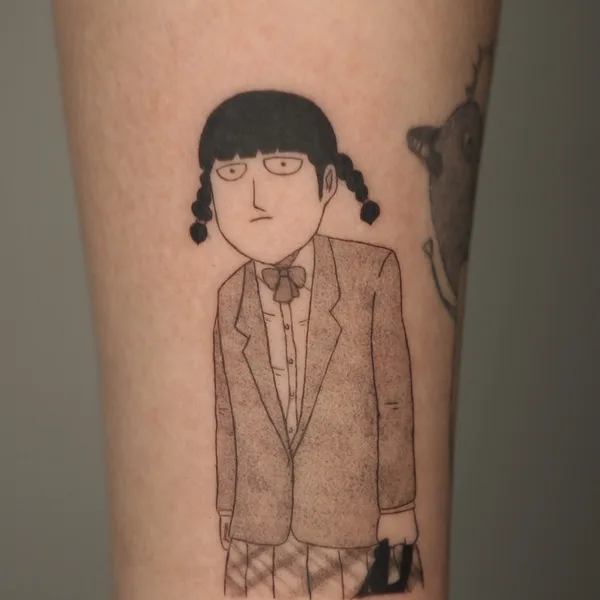 Anime tattoo by Полина @ushivaka in Moscow