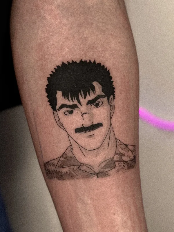 black anime Tatuagem em forearm #80305 | Tatuador Полина @ushivaka