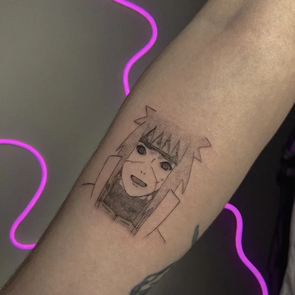 Anime tattoo by Полина @ushivaka in Moscow