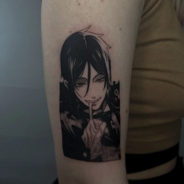 Anime tattoo by Полина @ushivaka in Moscow