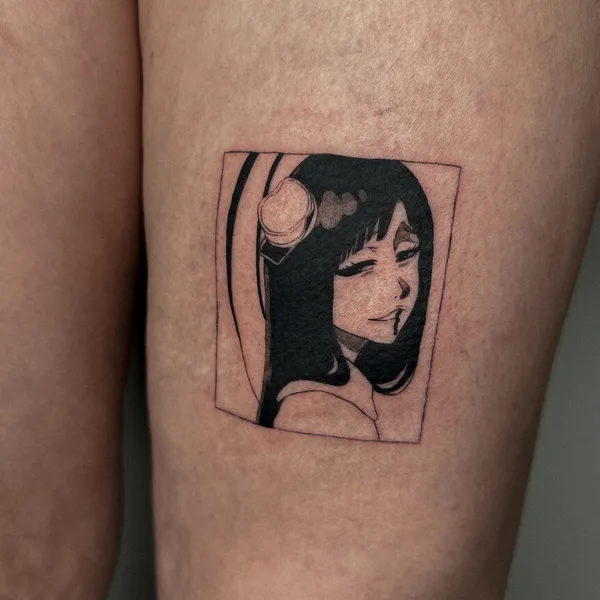 Anime tattoo by Полина @ushivaka in Moscow
