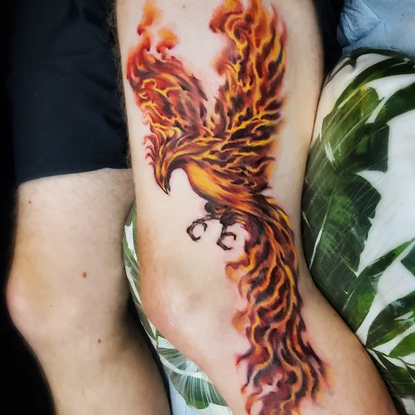 Watercolor tattoo by Daniel Natural in Minneapolis