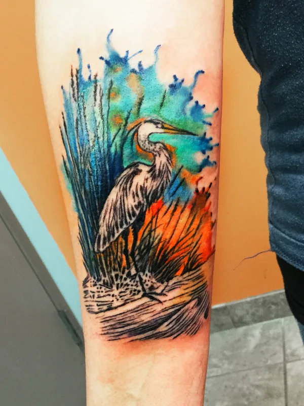 color watercolor 타투 부위 forearm #80319 | 타투이스트 Daniel Natural