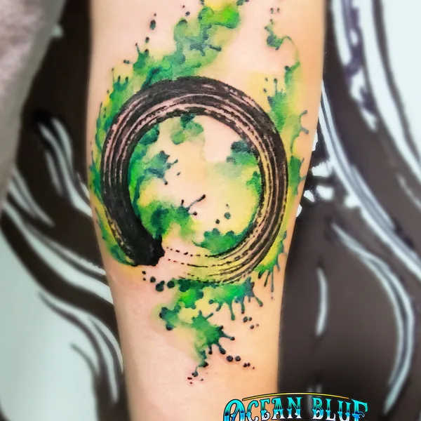 Watercolor tattoo by Daniel Natural in Minneapolis