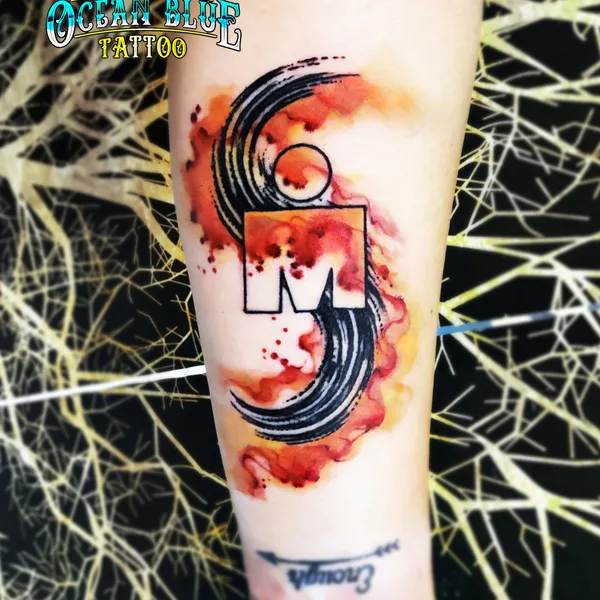 Watercolor tattoo by Daniel Natural in Minneapolis