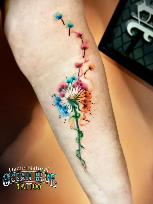 color watercolor 타투 부위 forearm #80332 | 타투이스트 Daniel Natural