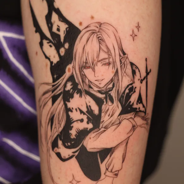 Anime tattoo by Катя Tsugisa in Moscow