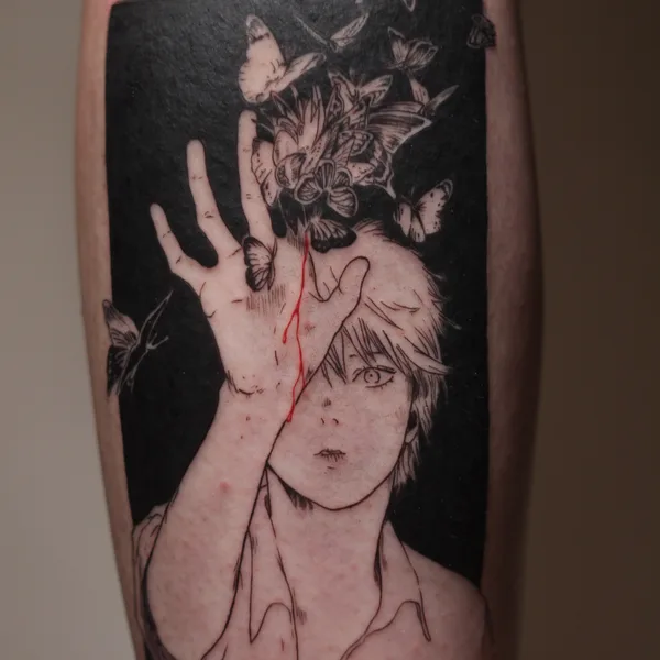 Anime tattoo by Катя Tsugisa in Moscow