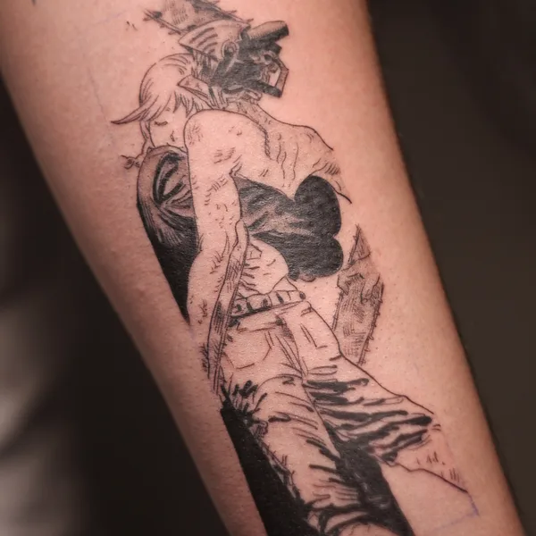 Anime tattoo by Катя Tsugisa in Moscow