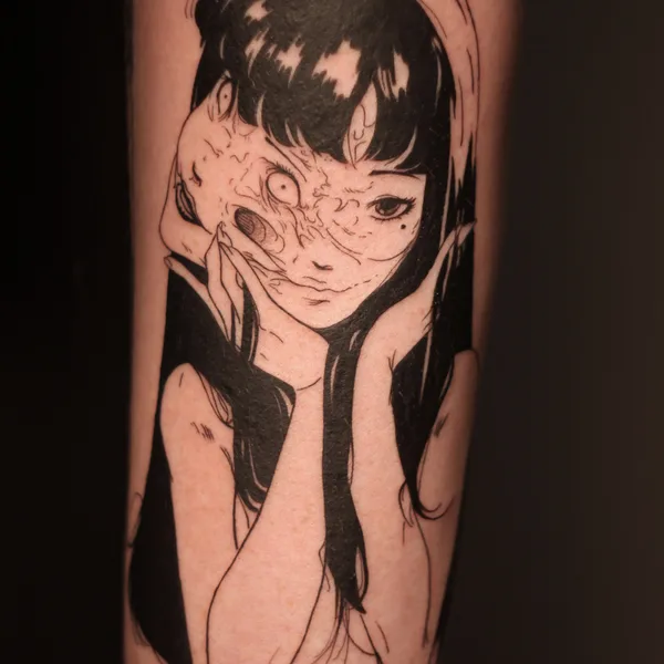 Anime tattoo by Катя Tsugisa in Moscow
