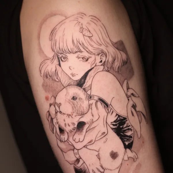 Anime tattoo by Катя Tsugisa in Moscow