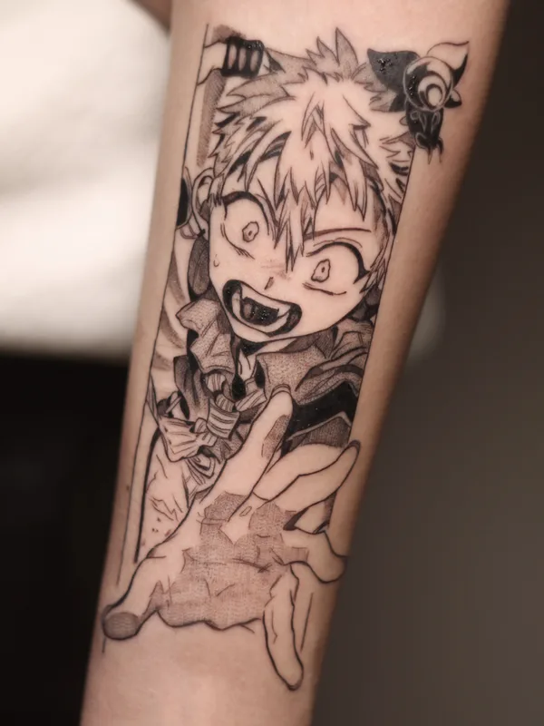 black anime 타투 부위 forearm #80361 | 타투이스트 Катя Tsugisa