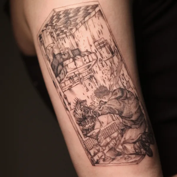 Anime tattoo by Катя Tsugisa in Moscow