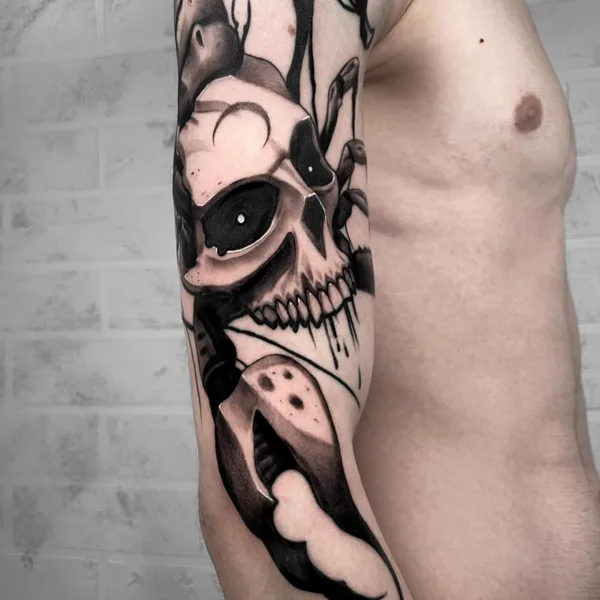Graphic tattoo by Никита Пчелинцев in Тамбов