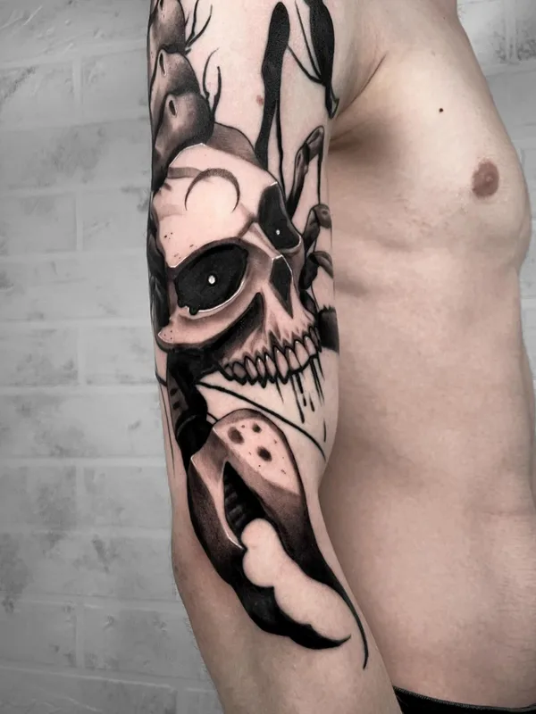 male black and grey black and grey tattoo auf forearm #80445 | Tätowierer Никита Пчелинцев
